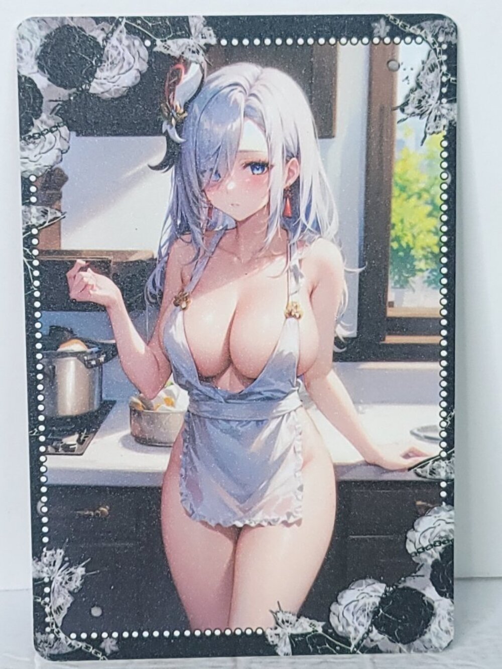 Shen He Cooking Apron  Waifu Card Anime Girl Wall Art Oversized Board A5